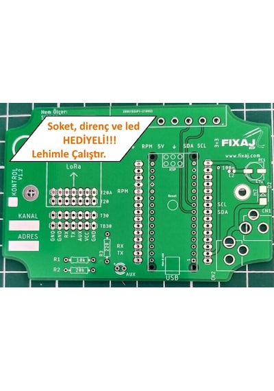 Fixaj 3In1 Pcb Arduino Nano Ve Lora Modülleri Için Hazır Pcb