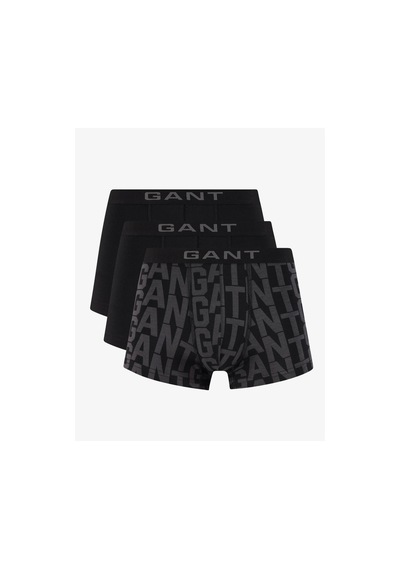 Gant Erkek Siyah Pamuk 3'lü Pamuklu Trunk Boxer-10546 Siyah