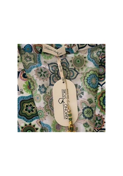 Lila Mare İthal Hint Kumaşlı Handmade Pamuk Özel Tasarım Kimono Renkli Renkli