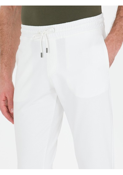 Cacharel Ekru New Slim Fit Eşofman Altı Bej