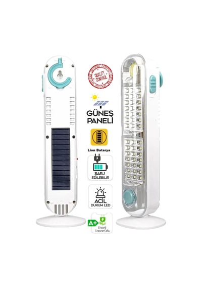 Şarjlıışıldak Masa Lambası V005 42 Ledli+fener Dis Mekan Güneş Panelli Çadır Işığı