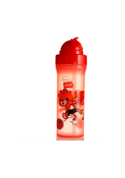 Baby Plus Turuncu Desenli Pipetli Bebek Matara 300 Cc