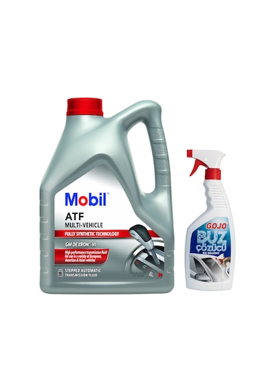 Mobil Atf Multi Vehicle Otomatik Şanzıman Yağı 4 L + Gojo Buz Çözücü