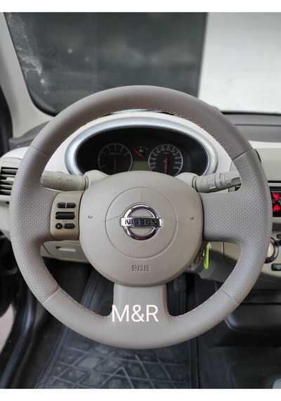 Nissan Micra Sol Kol Tuşlu Kaplama Deri Direksiyon Kılıfı