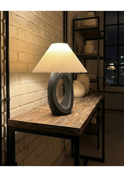 Elana Design Balance Abajur - Bohem Tarzı Abajur Ve Gece Lambası Siyah