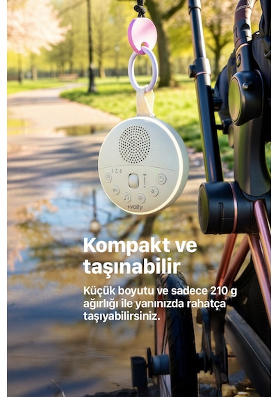 Akıllı Monitörlü Bebek Kamerası ve Beyaz Gürültü Sesi Bebek Uyku Arkadaşı Seti