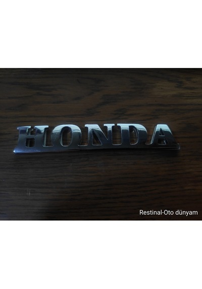 Honda Bagaj Yazısı Metal Krom 3d Alt Çizgili Eski Model Uyumlu Logo Arma Amblem