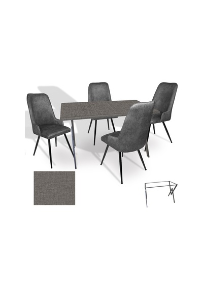 Anemon - Çırağan Masa Takımı Werzalit, Allzalit, Vermodin Tabla 80x120 - Twister - Füme Çok Renkli Anemon - Çırağan Masa Takımı Werzalit, Allzalit, Vermodin Tabla 80x120 - Twister - Füme Çok Renkli