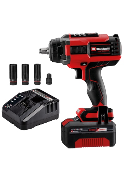Einhell Professional Akülü Darbeli Somun Sıkma IMPAXXO 18/450 4510074, 450 Nm, Kömürsüz, 4 Ah akü ve şarj cihazı dahil