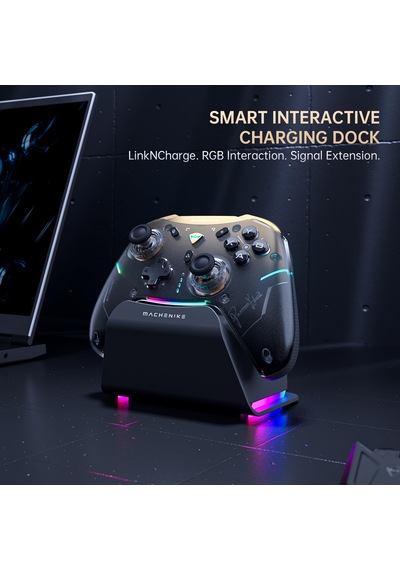 G5pro V2 Oyun Kumandası, Pc/ns/ios/android İçin, Optik Tetik Ve Microswitch, Rgb Sync İstasyonlu Kablosuz Kumanda, Değiştirilebilir Joystick Diğer