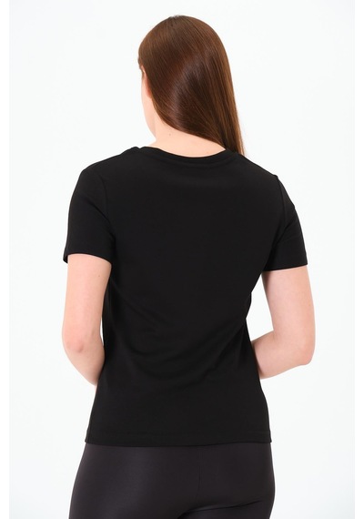 Sortie Collection V Yaka Premium Modal Kumaş Basic Tişört - Siyah