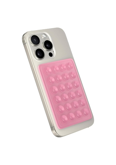 Telefon Arkasına Yapışan Silikon Vantuzlu Telefon Kılıfı Tutucu Araç Telefon Tutucu Ahtapot Vakumlu Telefon Tutucu Açık Pembe Yapışkanlı 2 Mixed