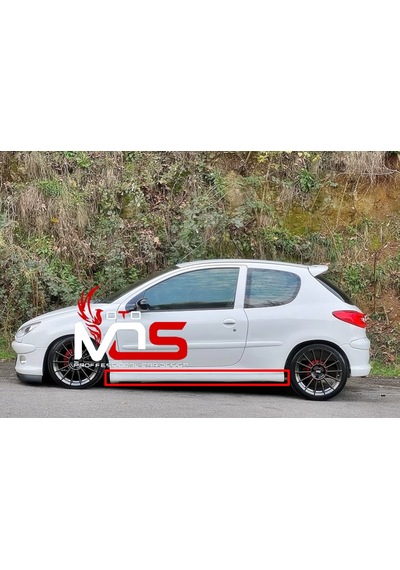 Peugeot 206 Rc Marşpiyel Sağ Sol Takım Fiberglass Boyasız
