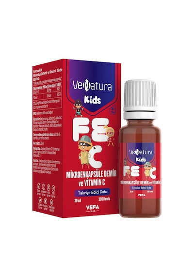 Venatura Kids Mikroenkapsüle Demir ve Vitamin C Takviye Edici Gıda