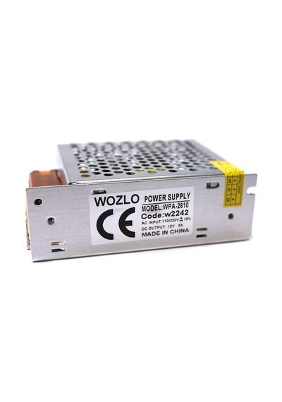 12V 3A Metal Kasa Güvenlik Kamerası Adaptörü Şerit Led Adaptör