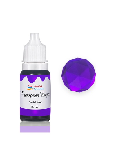 Epoksi Reçine Transparan Boya Pigment Şeffaf Epoksi Boyası 20 Ml Violet Mor - 3074