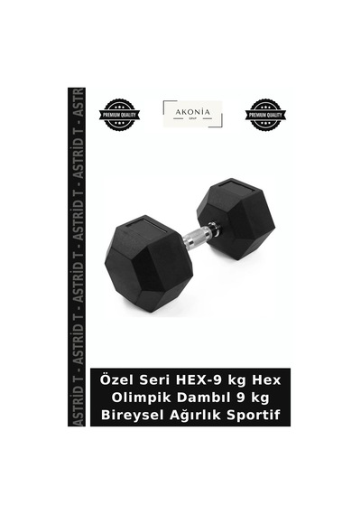 Özel Seri Hex-9 Kg Hex Olimpik Dambıl 9 Kg Bireysel Ağırlık Sportif Diğer