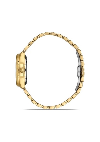 Ferro Quartz Çelik Altın Rengi 32 Mm Kelebek Kilitli Kadın Kol Saati Altın