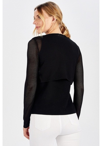 Peraluna Siyah File Bolero
