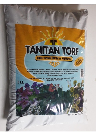5 Lt Torf Toprak, Fide, Çiçek, Bitki Yetiştirme Torfu
