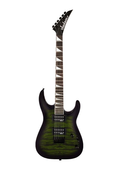 Jackson Js Dinky Arch Top Js32q Dka Ht Amaranth Klavye Transparent Green Burst Elektro Gitar