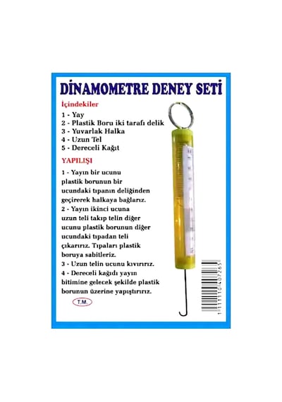 Bozkırlı Dinamometre Deney Seti - 2 Adet