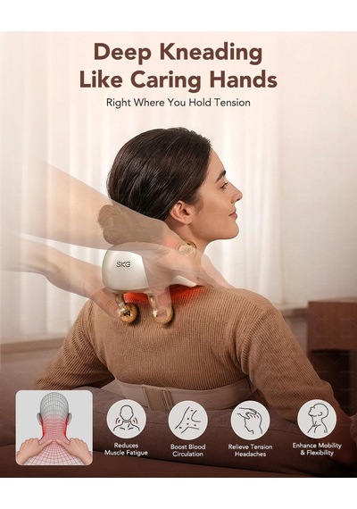 Derin Doku Ağrısını Gidermek İçin Skg Boyun Masajı, 6d Yoğurma Boyun Masajı Boyun, Sırt, Omuz, Bacaklar İçin Isı İle Akülü Shiatsu Boyun Ve Omuz Masajı, Elektrikli Masaj Derin Doku Ağrısını Gidermek İçin Skg Boyun Masajı, 6d Yoğurma Boyun Masajı Boyun, Sırt, Omuz, Bacaklar İçin Isı İle Akülü Shiatsu Boyun Ve Omuz Masajı, Elektrikli Masaj