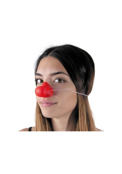 Kırmızı Renk Lastikli Ses Çıkaran Palyaço Burnu Bx40