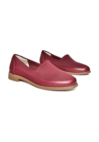 Fox Shoes R908019003 Bordo Hakiki Deri Kadın Ayakkabı 001