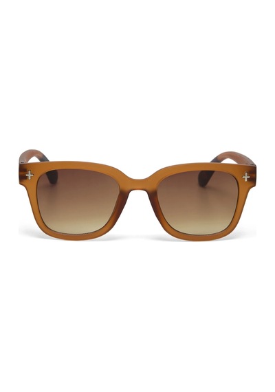 Okkia Giovanni Kahverengi Lens Unisex Güneş Gözlüğü Kahverengi Kahverengi