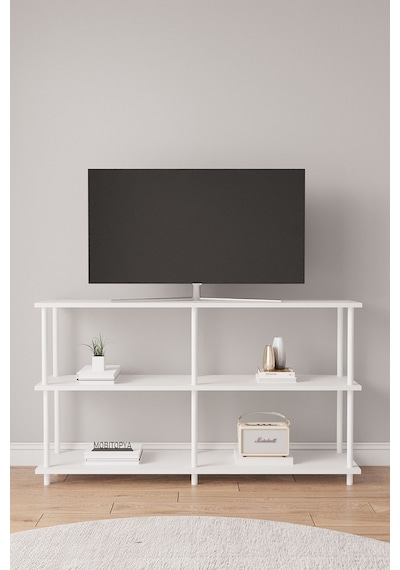 Çevir Kur 150 Cm Beyaz B.d Raflı Tv Sehpası, Tv Ünitesi 150 75 29 Cm Beyaz