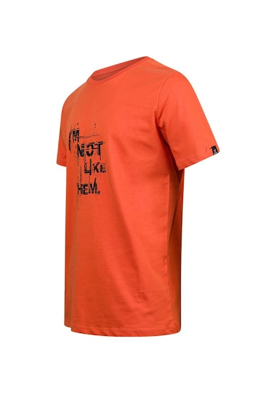 2as Alex Baskılı Erkek Sıfır Yaka T-shirt 035 TURUNCU