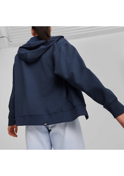 Puma Her Kadın Tam Fermuarlı Kapüşonlu Sweatshirt 677882 14 Mavi