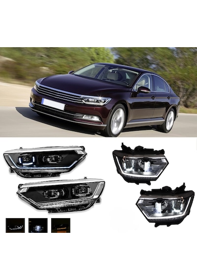 Volksvagen Passat B8 2016-2017-2018 R Line Ledli Ön Far