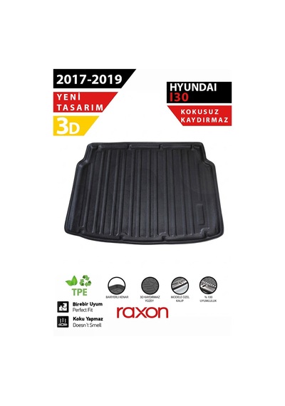 Hyundai İ30 Hb 2017-2019 Üst Bagaj Havuzu 3d Özel Kalıp Su Geçirmez, Kaymaz