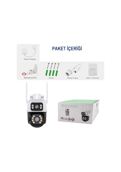 Speed Wifi Çift Kamera 2mp+2mp + 32gb Hafıza Kart Ile Birlikte