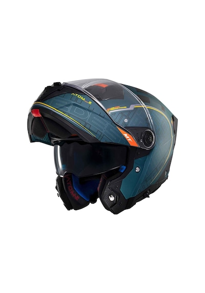 Mt Atom 2 Sv Destint C6 Mat Çene Açılır Kask Yeşil
