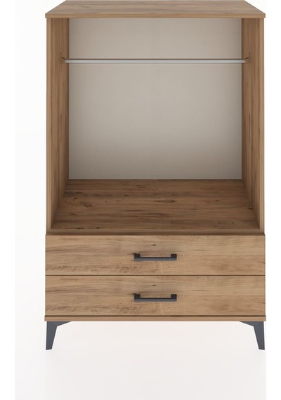 Hyperion Dolap Tek Raflı 2 Çekmeceli Tek Askılı 88x44x134 Çam... Çam Hyperion Dolap Tek Raflı 2 Çekmeceli Tek Askılı 88x44x134 Çam... Çam