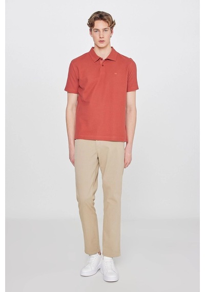 Wrangler Erkek Regular Fit Polo T-shirt Kiremit