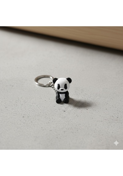 Anahtarlık- Panda 3'lü Set Beyaz