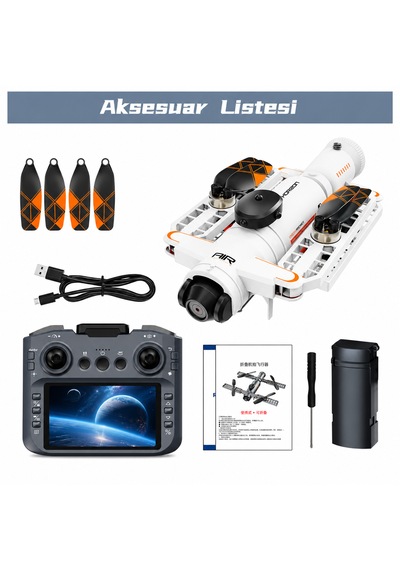 Gps Kameralı Drone 4k Hd Katlanabilir Fpv Uzaktan Kumandalı Profesyonel Drone