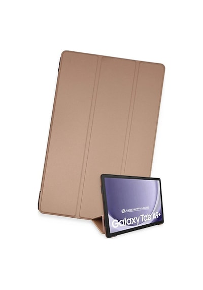 Samsung Uyumlu Galaxy Tab A9 Plus Kılıf Tablet Smart Kılıf - Rose Gold Evimdeyokyok