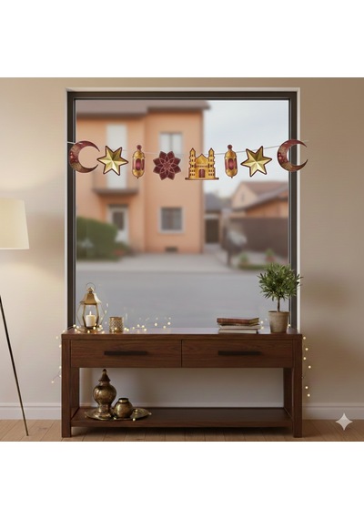 Dekoratif Banner Ramazan Bordo Gold 160cm Diğer