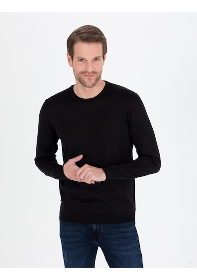 Pierre Cardin Erkek Siyah Triko Kazak 50257301-vr046 Siyah