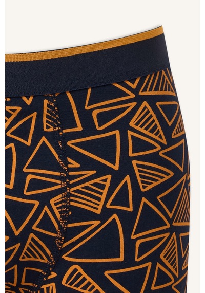 Defacto Geometrik Desenli Regular Fit 2li Boxer I7826ax26aunv135 Lacivert-nv135