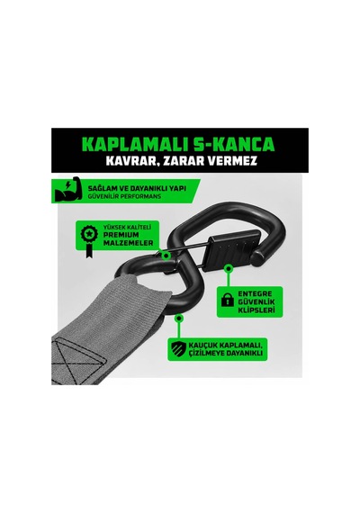 Otomatik Gergi Kayışı 2,5 Cmx 3 M 4'lü Set