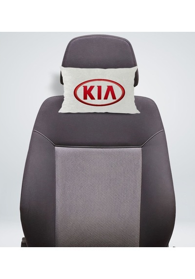 Bk Gift Kia Tasarımlı Dikdörtgen Araç Koltuk Yastığı-1