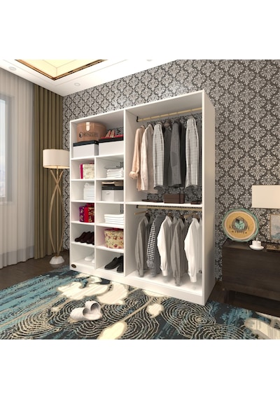 Kenzlife giysi dolabı fikret 180*180*45 byz gardırop