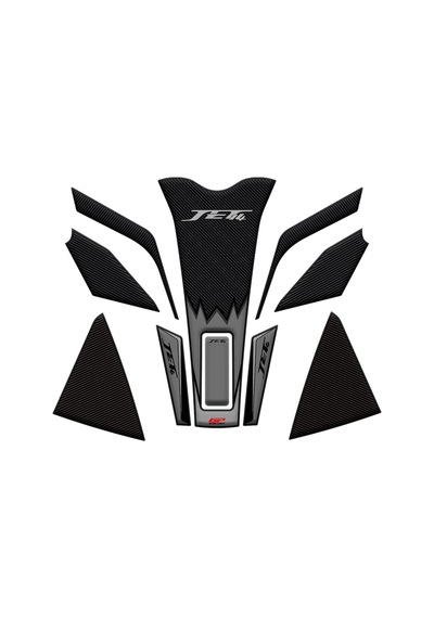 GP Kompozit SYM Jet 14 2017-2024 Uyumlu Tank Pad Seti Gri