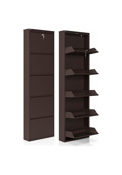 Ceha Kilitli 5'li Metal Ayakkabılık - Kahverengi K.AYK-5 /AB8317/KL Ceha Kilitli 5'li Metal Ayakkabılık - Kahverengi K.AYK-5 /AB8317/KL